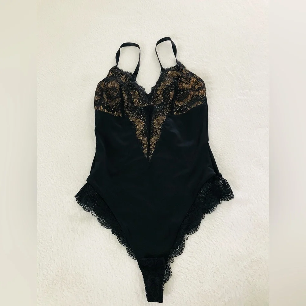 Women's Shapewear Black Bodysuit Size S